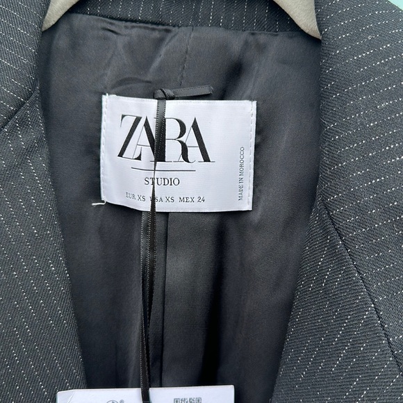 ZARA Wool-blend Frock Longline Blazer - Picture 9 of 16